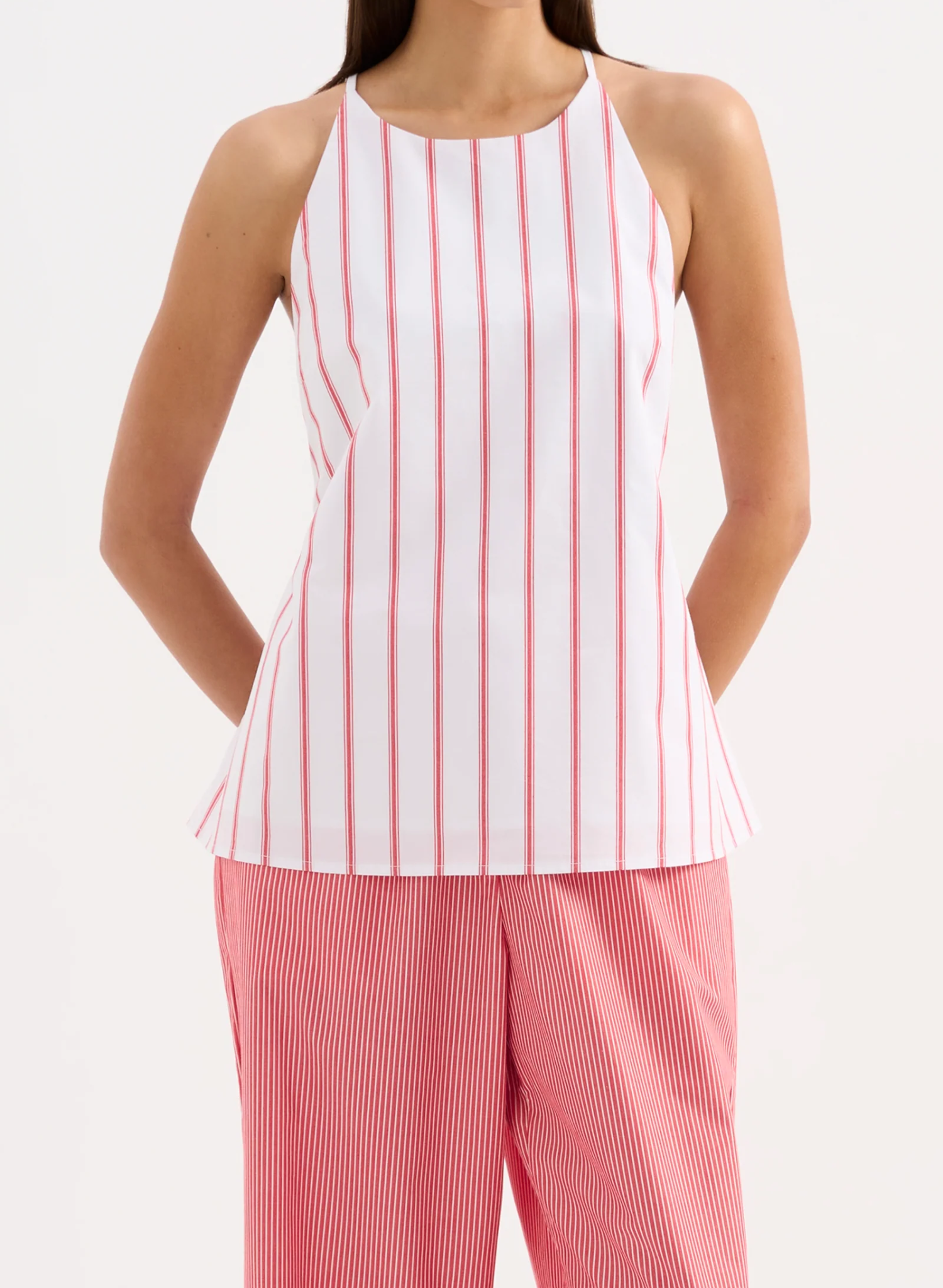 Anouk Stripe Shirt - White Stripe