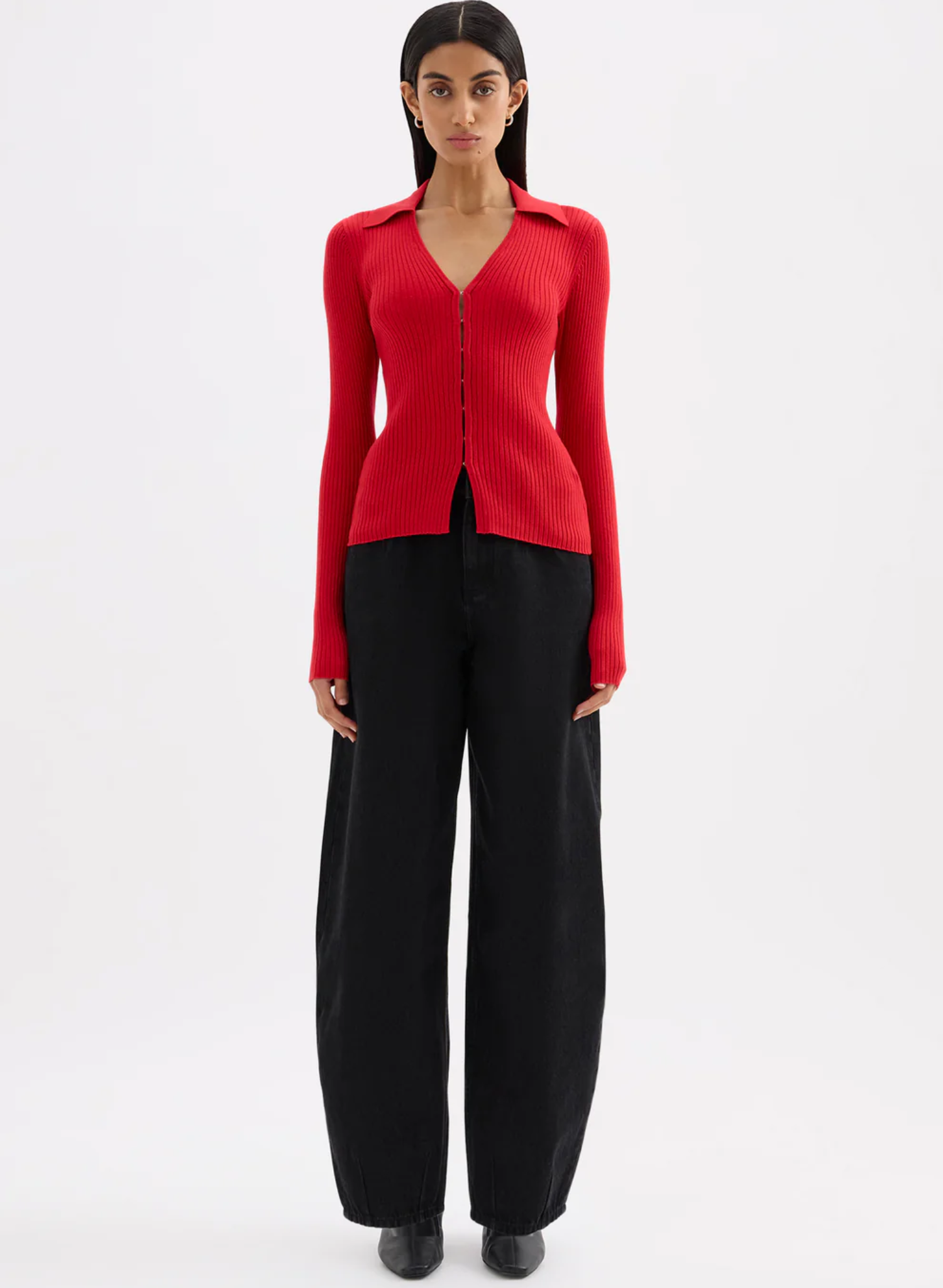 Odette Knit Top - Vermillion