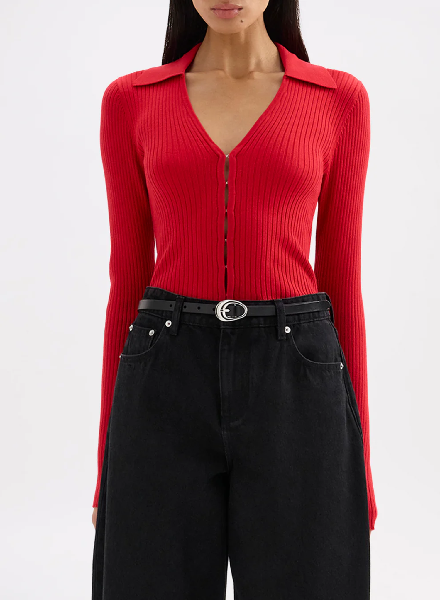 Odette Knit Top - Vermillion