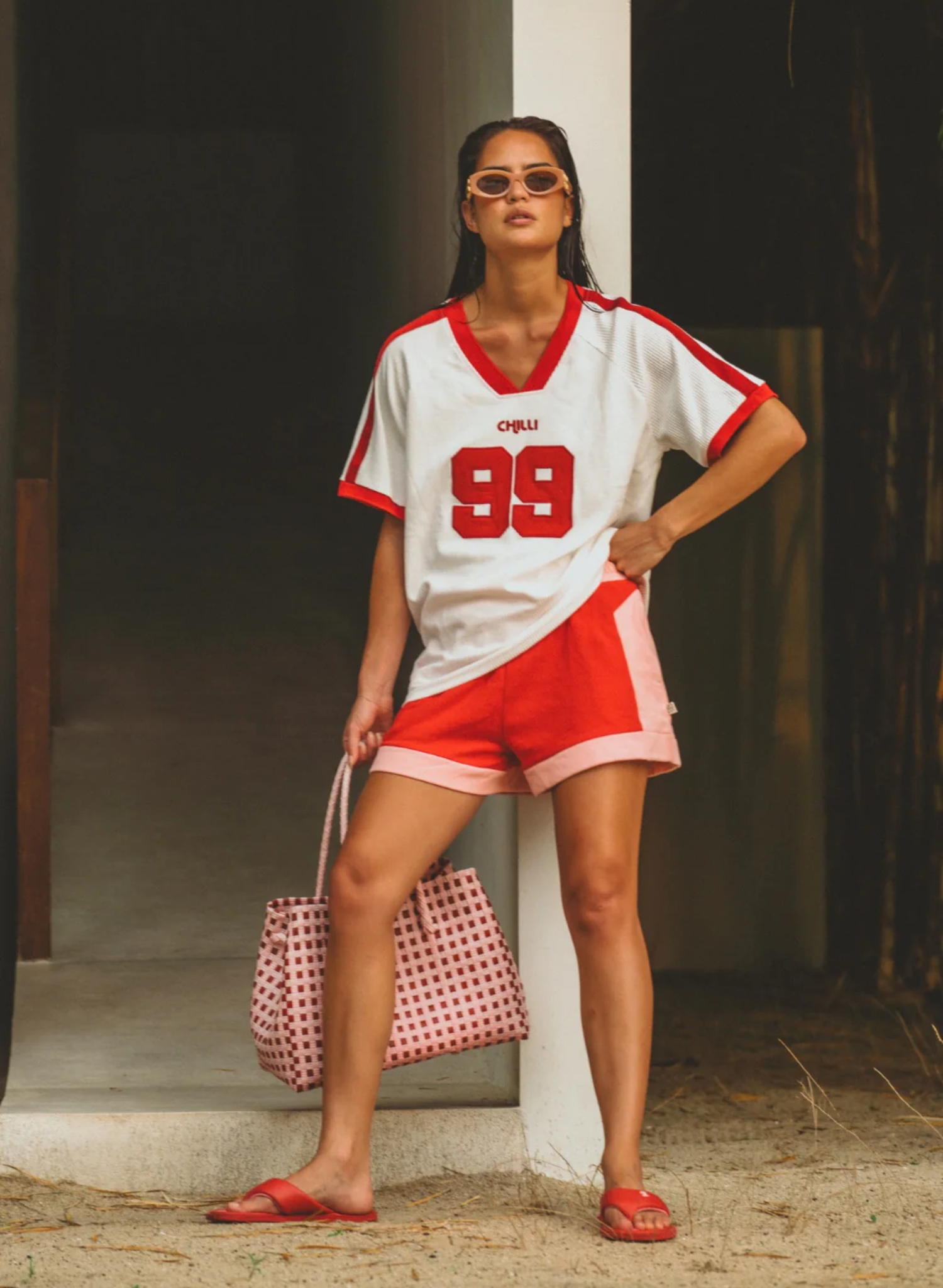 Retro Trackshort - Poppy Red