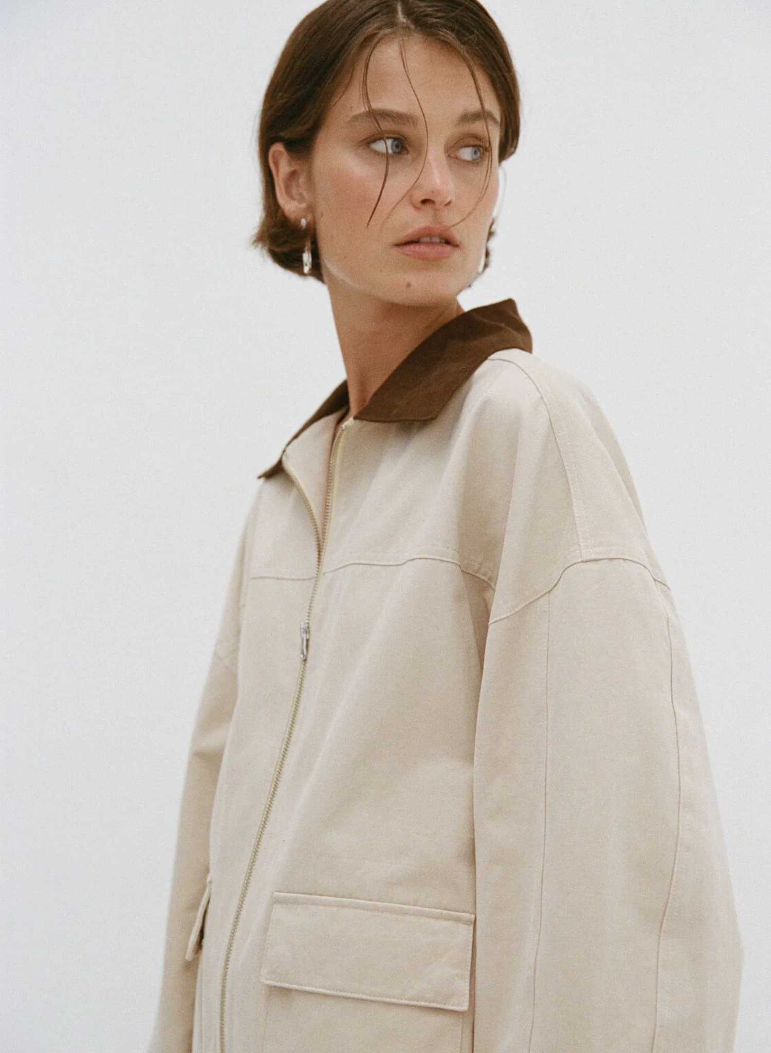 Rory Jacket - Beige/Espresso
