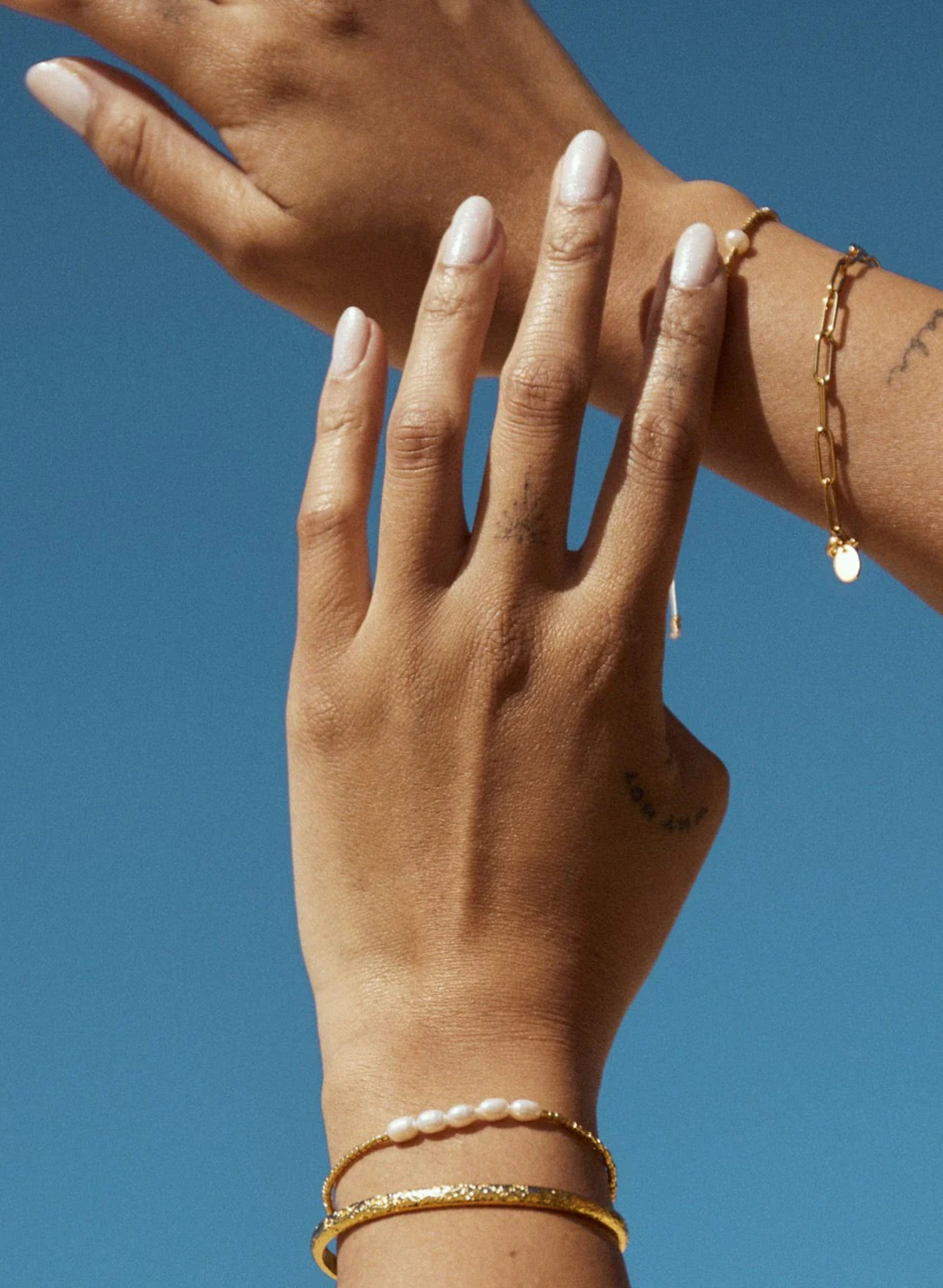 Seline Gold and Pearl Bracelet