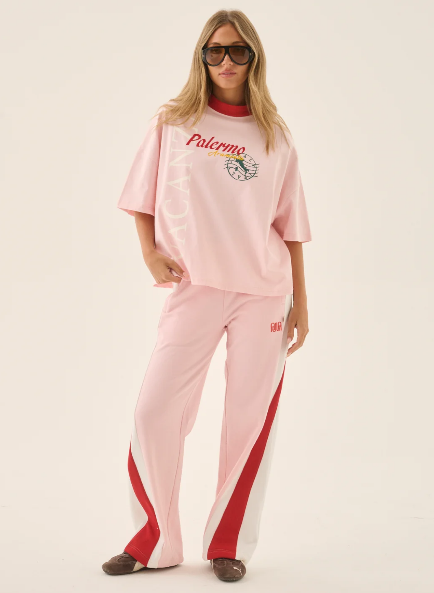 Vacanza Short Sleeve Tee Ballet Pink
