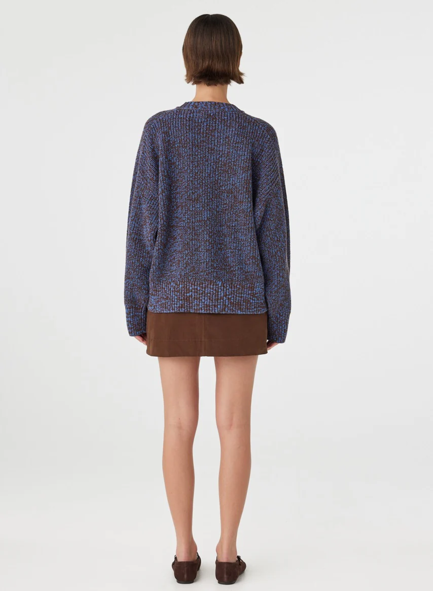 Solene Sweater - Chocolate & Royal Multi