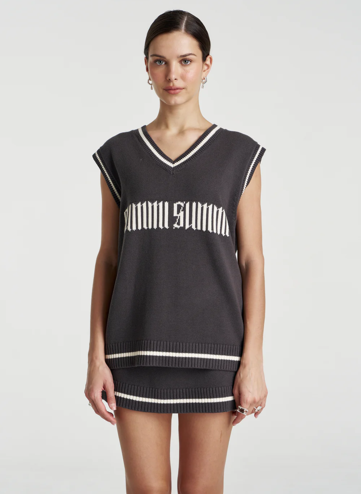 Summi Knit Vest - Shadow