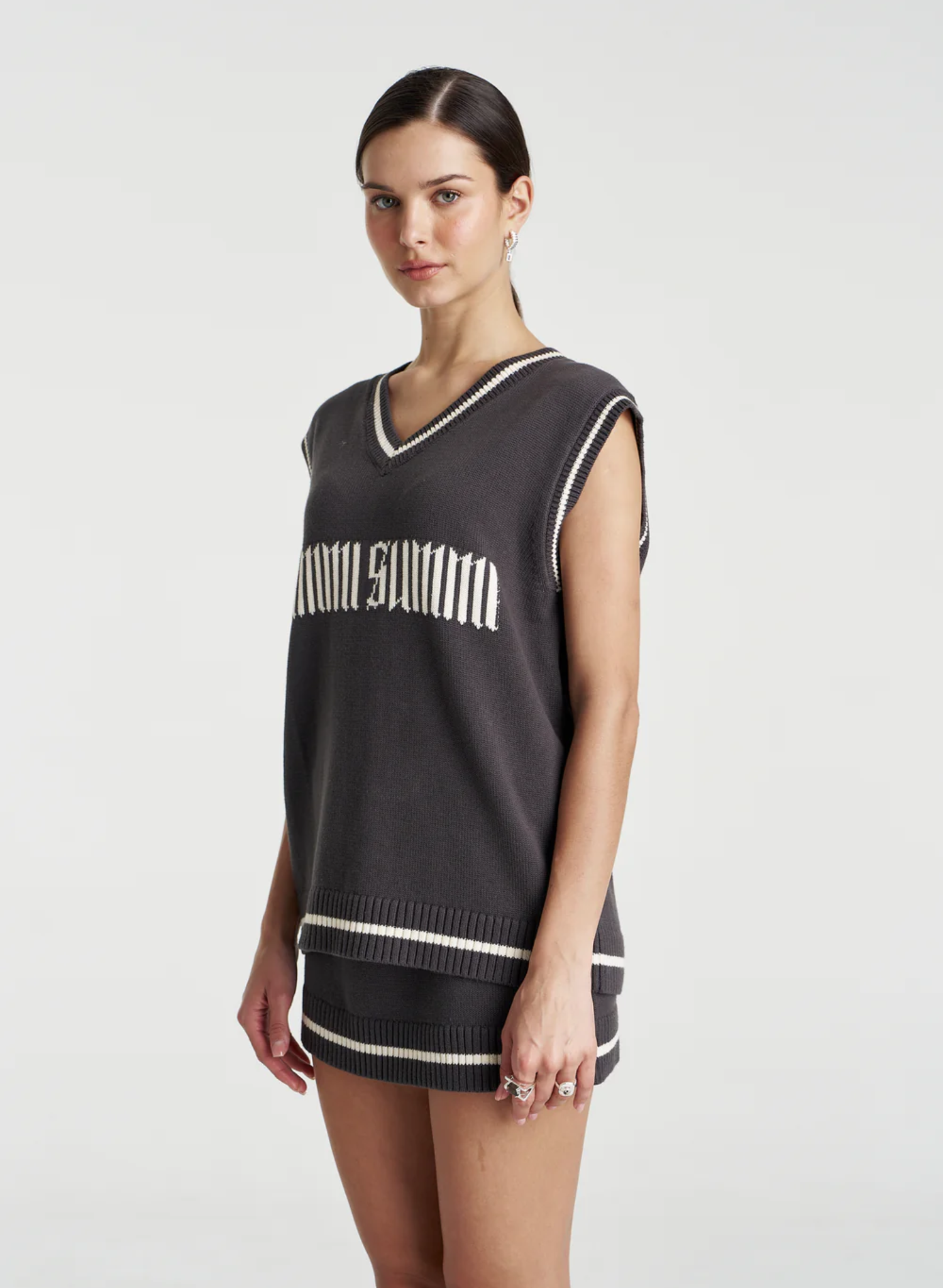 Summi Knit Vest - Shadow