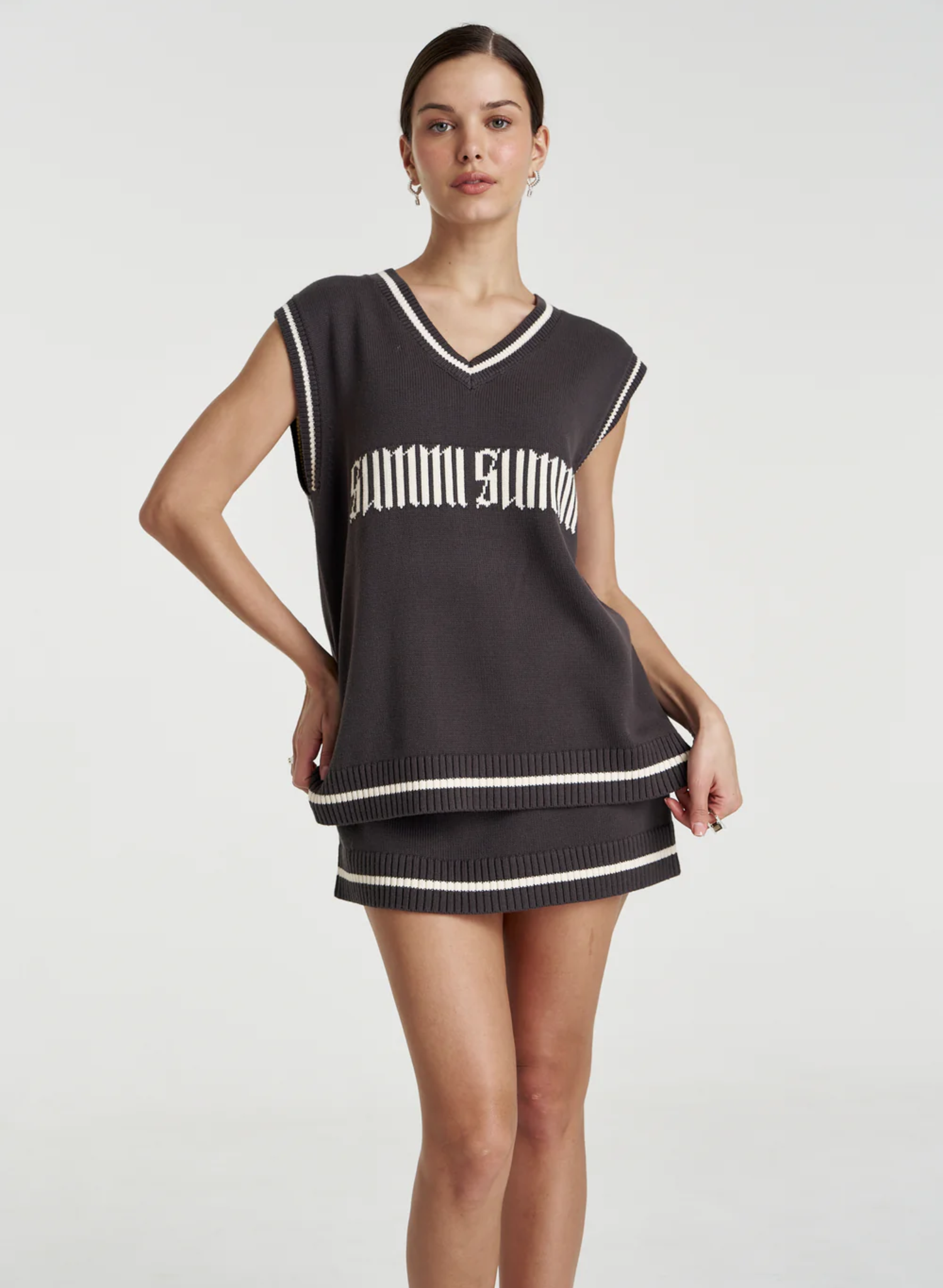Summi Knit Vest - Shadow