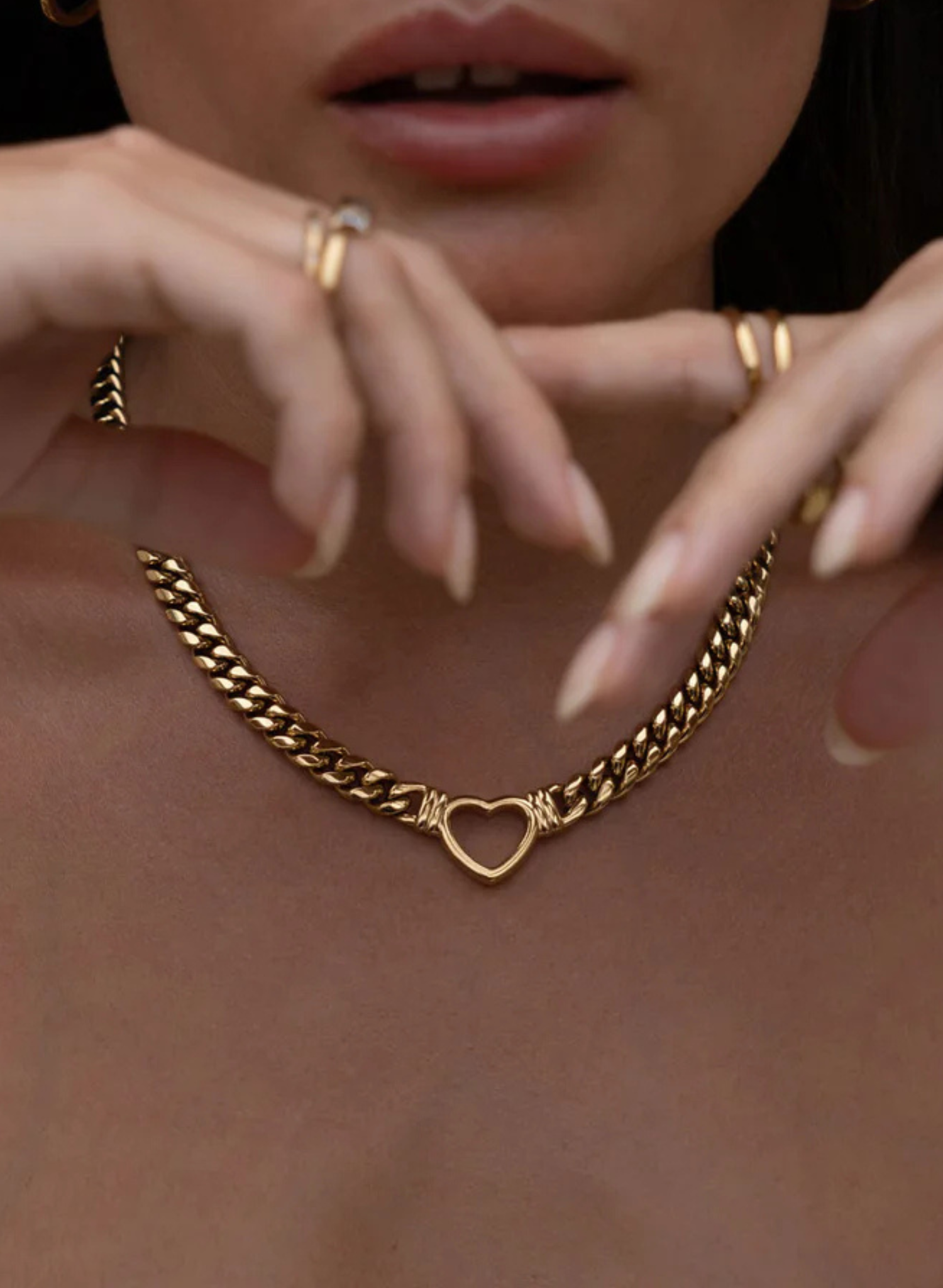 Valentine Necklace - Gold