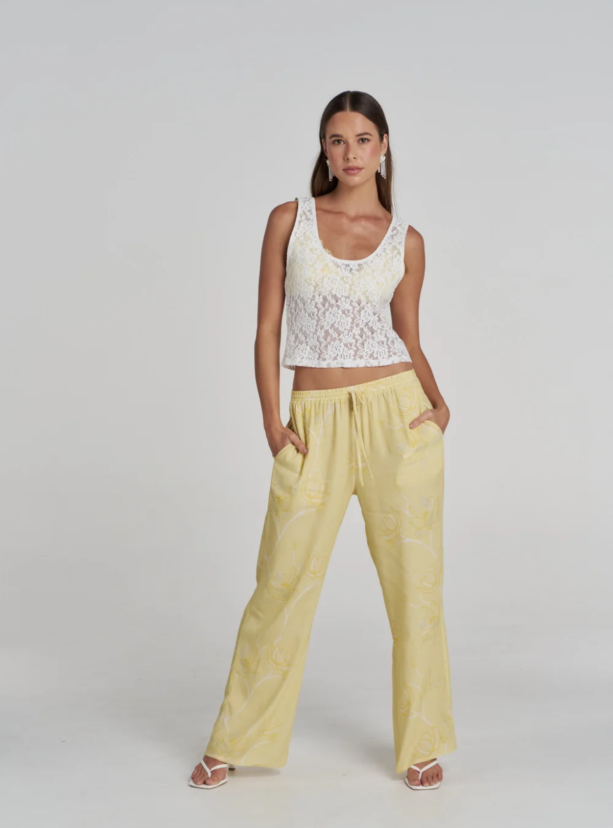 Elastic Waist Pant - Magnolia