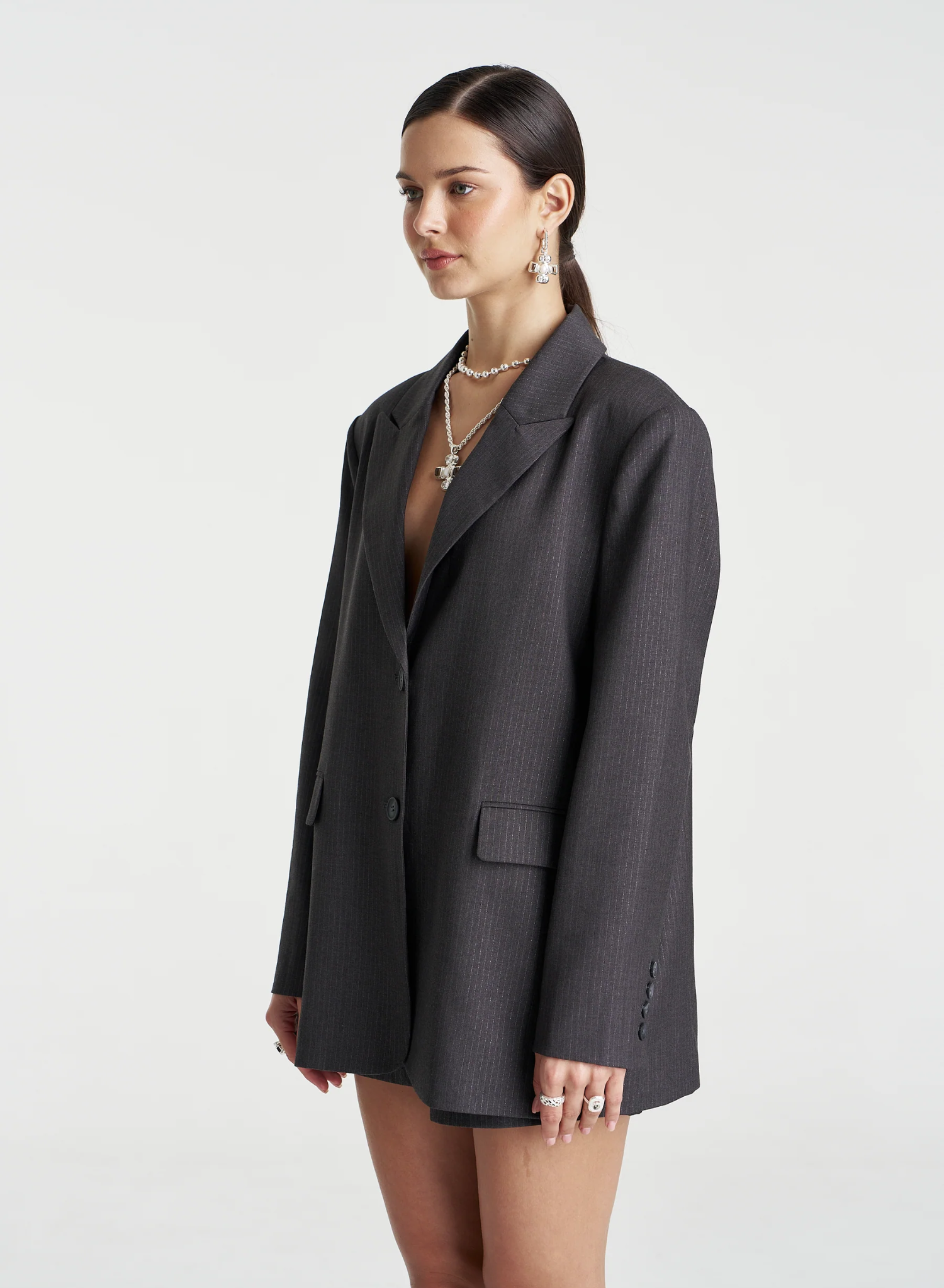 OS Blazer - Grey Glimmer