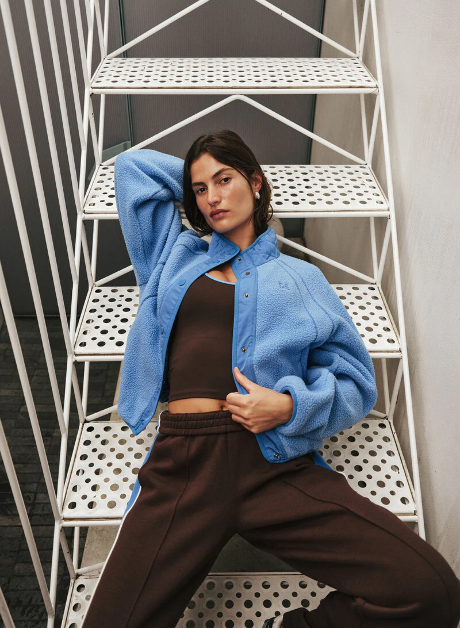 Venture Sherpa Jacket in Marina Blue