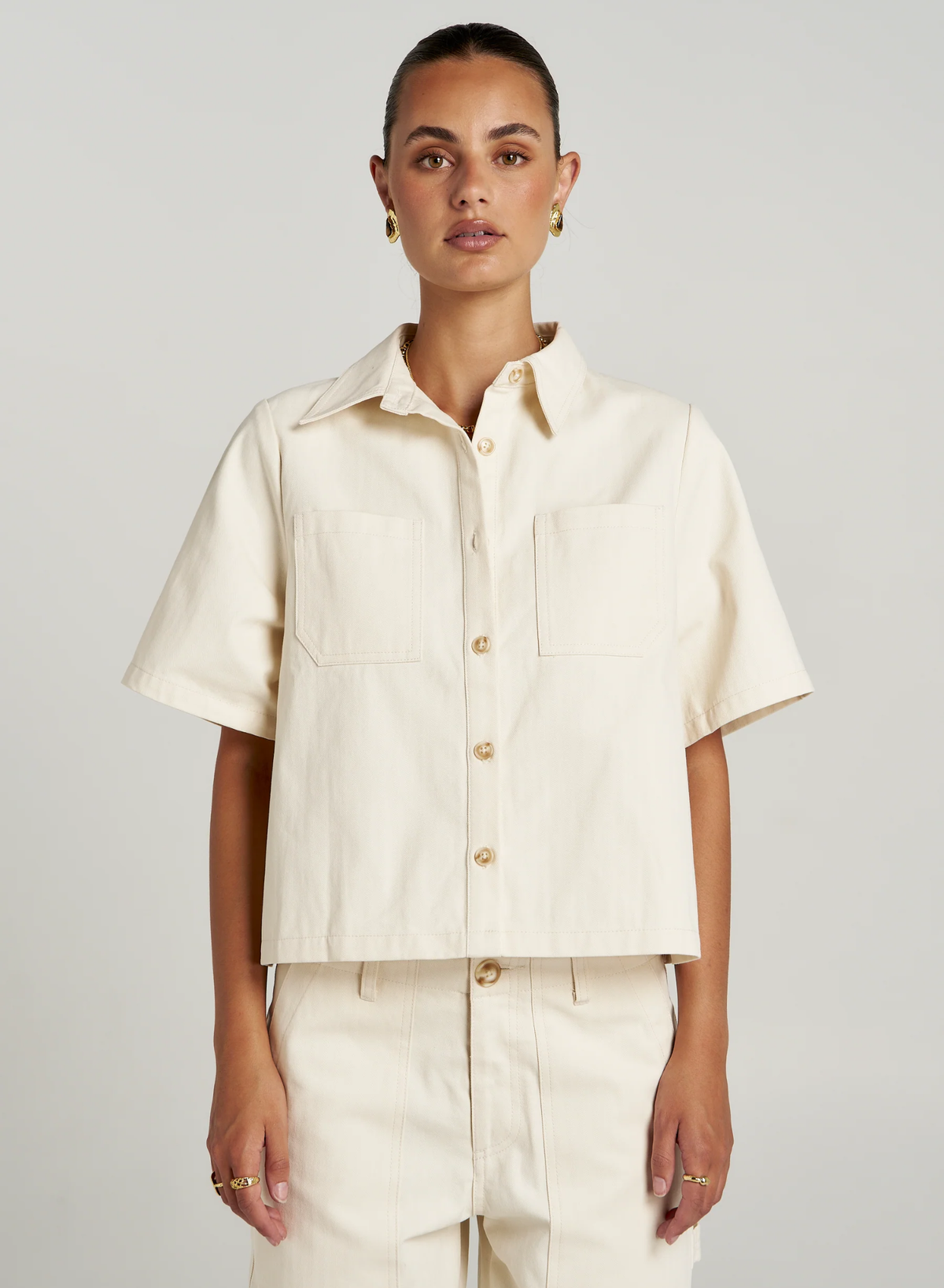Carpenter SS Shirt - Ecru