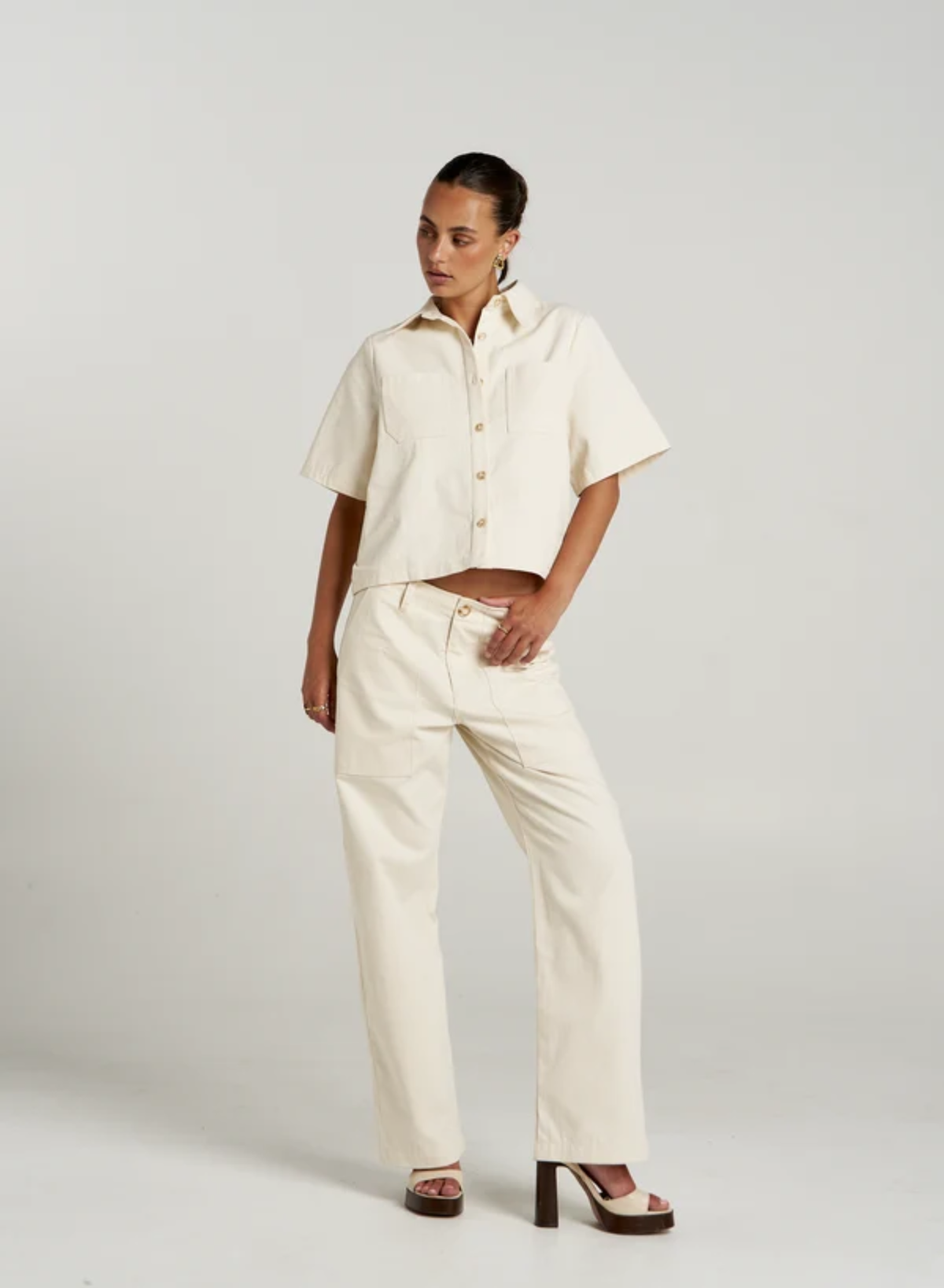 Carpenter SS Shirt - Ecru
